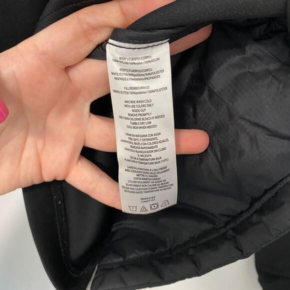 Calvin Klein Black Zip Puffer Hooded Zip Jacket Size Small - Picture 5 of 7